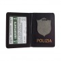 Ascot Portafoglio Polizia verticale in pelle