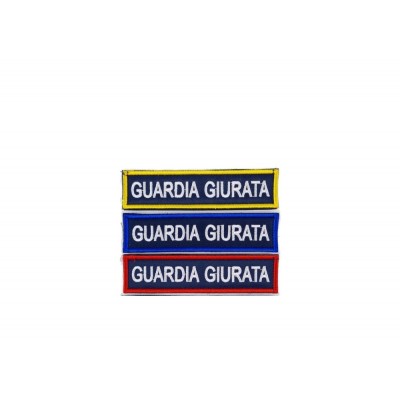Patch Guardia Giurata ricamata