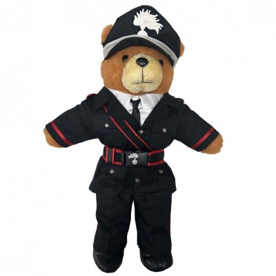 ORSACCHIOTTO PELUCHE CARABINIERI UNIFORME INVERNALE